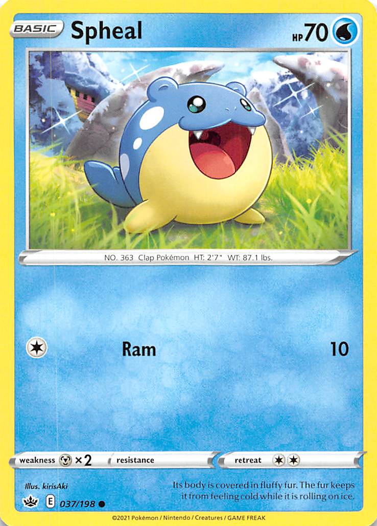 Spheal (037/198) [Sword & Shield: Chilling Reign] | Eastridge Sports Cards & Games