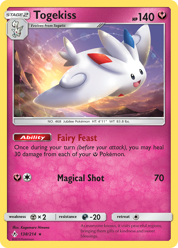 Togekiss (138/214) [Sun & Moon: Unbroken Bonds] | Eastridge Sports Cards & Games