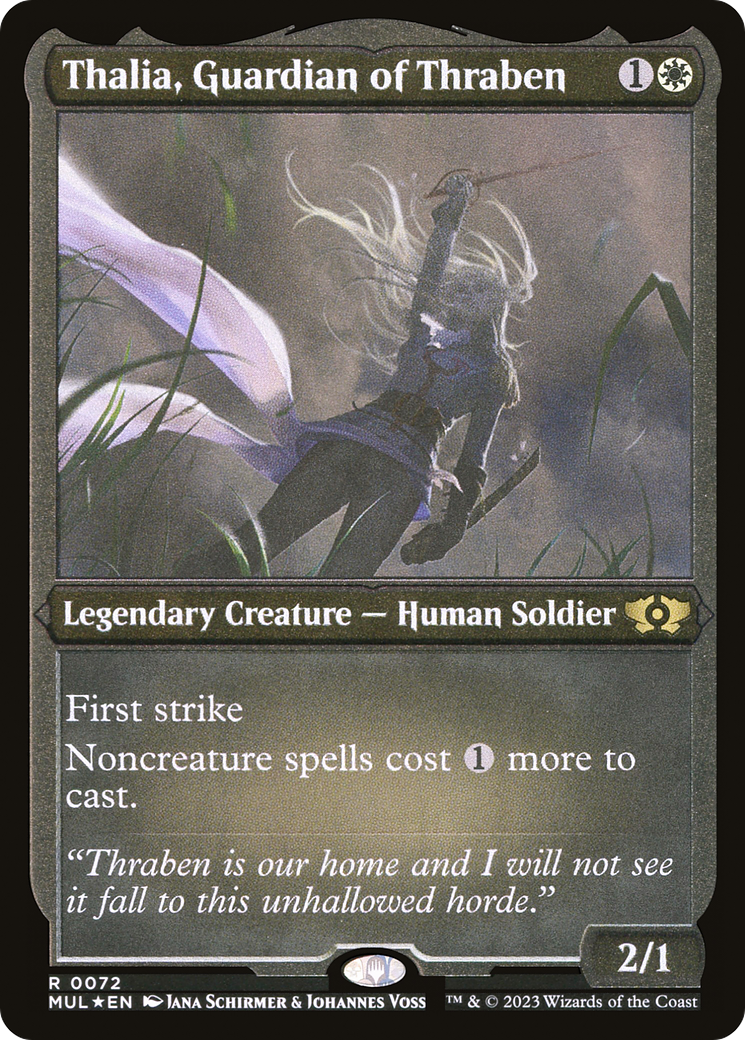 Thalia, Guardian of Thraben (Foil Etched) [Multiverse Legends] | Eastridge Sports Cards & Games