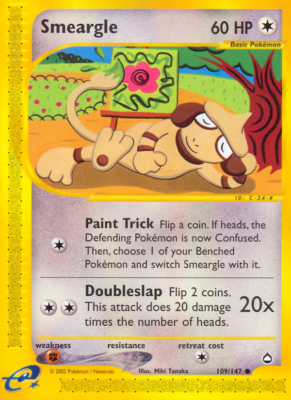 Smeargle (109/147) [Aquapolis] | Eastridge Sports Cards & Games