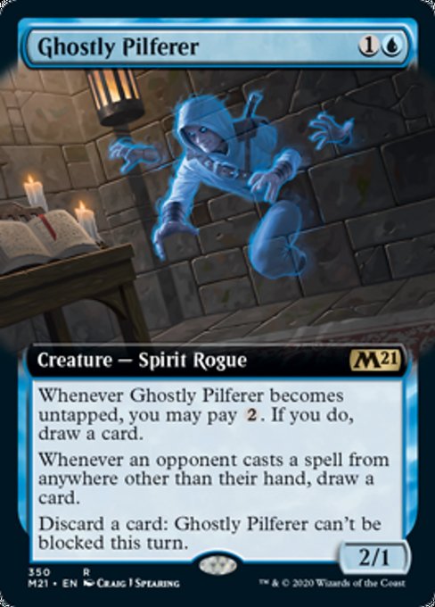 Ghostly Pilferer (Extended Art) [Core Set 2021] | Eastridge Sports Cards & Games