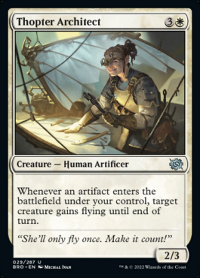 Thopter Architect [The Brothers' War] | Eastridge Sports Cards & Games