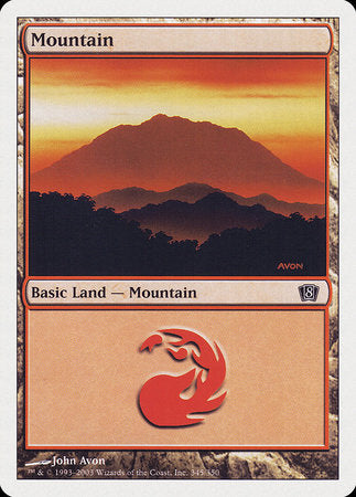 Mountain (345) [Eighth Edition] | Eastridge Sports Cards & Games