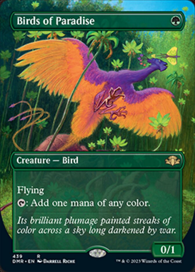 Birds of Paradise (Borderless Alternate Art) [Dominaria Remastered] | Eastridge Sports Cards & Games