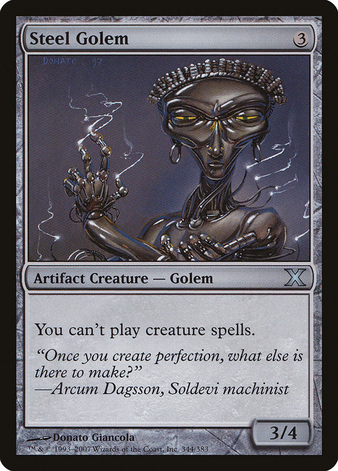 Steel Golem [Tenth Edition] | Eastridge Sports Cards & Games
