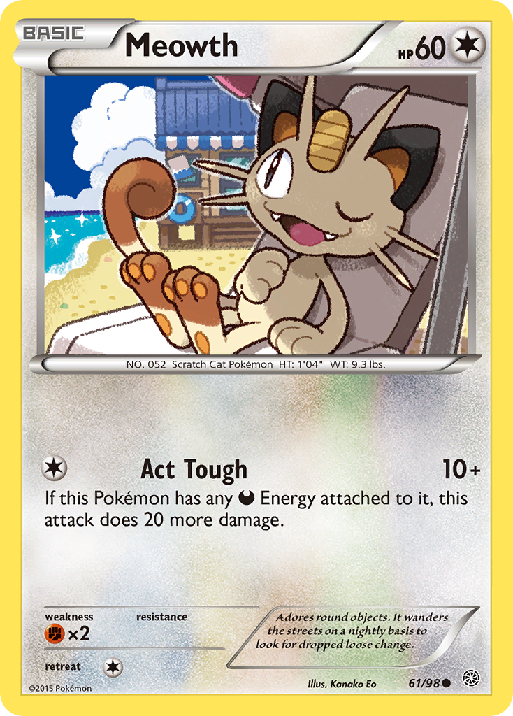 Meowth (61/98) [XY: Ancient Origins] | Eastridge Sports Cards & Games