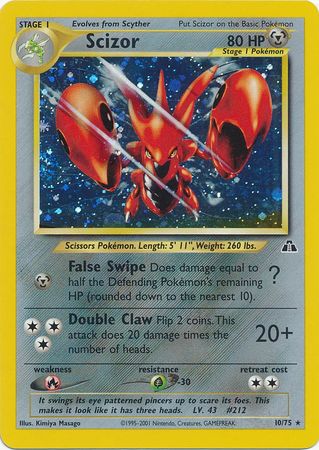 Scizor (10/75) [Neo Discovery Unlimited] | Eastridge Sports Cards & Games