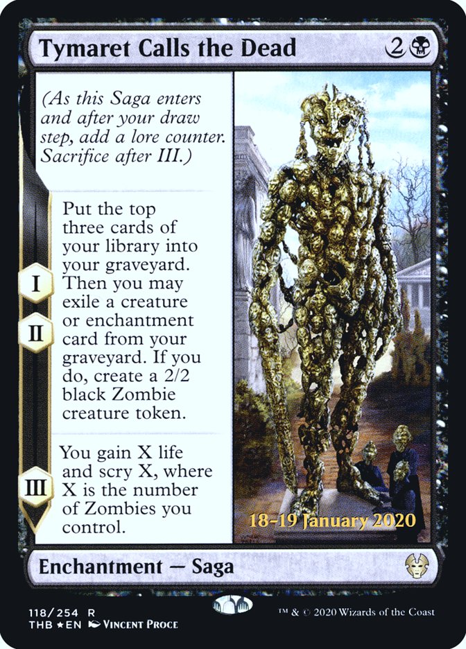 Tymaret Calls the Dead [Theros Beyond Death Prerelease Promos] | Eastridge Sports Cards & Games