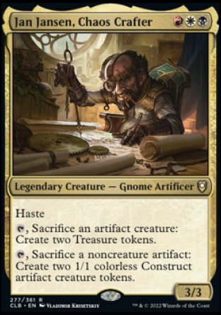 Jan Jansen, Chaos Crafter [Commander Legends: Battle for Baldur's Gate] | Eastridge Sports Cards & Games