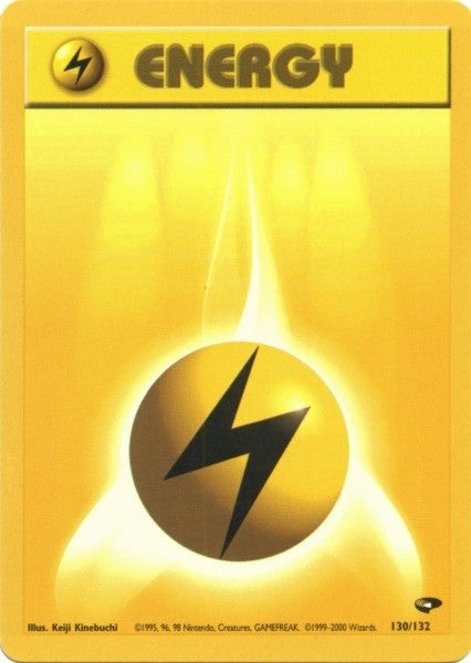 Lightning Energy (130/132) [Gym Challenge Unlimited] | Eastridge Sports Cards & Games