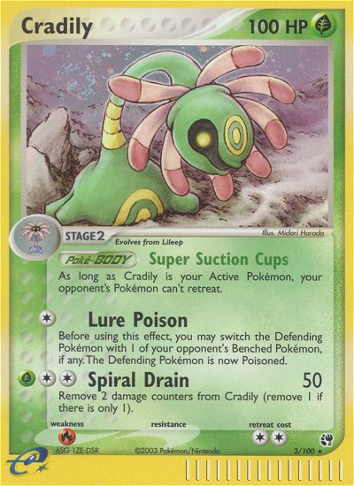 Cradily (3/100) [EX: Sandstorm] | Eastridge Sports Cards & Games