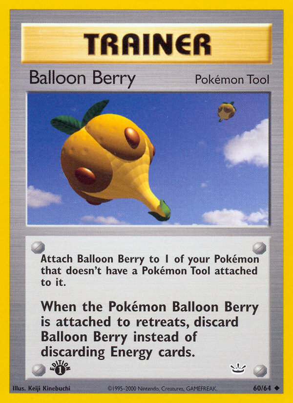 Balloon Berry (60/64) [Neo Revelation 1st Edition] | Eastridge Sports Cards & Games