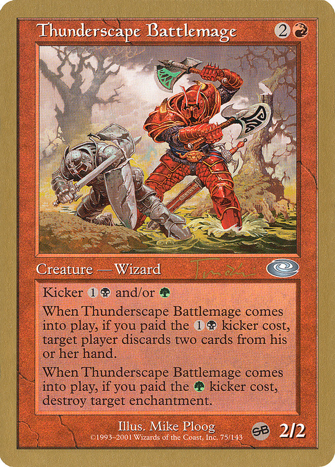 Thunderscape Battlemage (Jan Tomcani) [World Championship Decks 2001] | Eastridge Sports Cards & Games