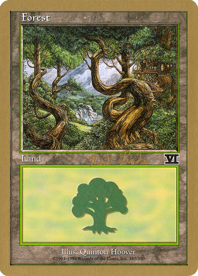 Forest (ml347b) (Matt Linde) [World Championship Decks 1999] | Eastridge Sports Cards & Games