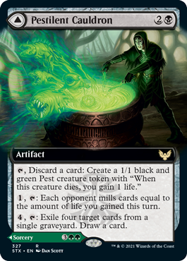 Pestilent Cauldron // Restorative Burst (Extended) [Strixhaven: School of Mages] | Eastridge Sports Cards & Games