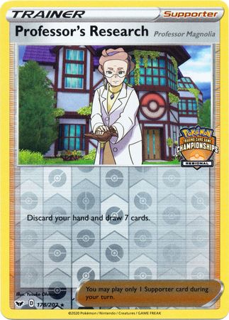 Professor's Research (178/202) (Regional Championship Promo) [Sword & Shield: Base Set] | Eastridge Sports Cards & Games