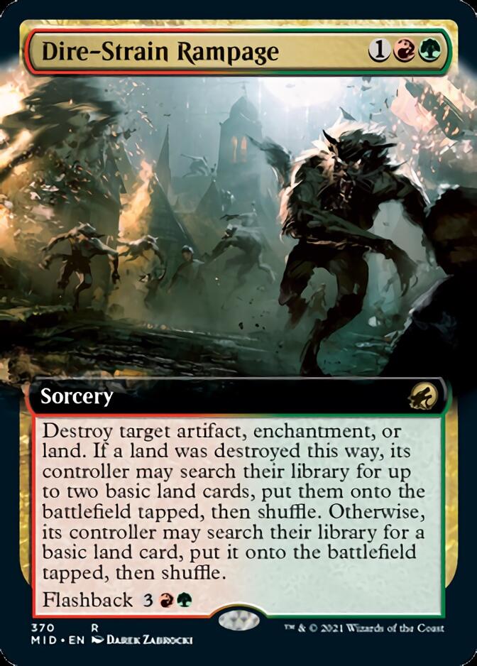 Dire-Strain Rampage (Extended) [Innistrad: Midnight Hunt] | Eastridge Sports Cards & Games