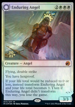 Enduring Angel // Angelic Enforcer [Innistrad: Midnight Hunt Prerelease Promos] | Eastridge Sports Cards & Games