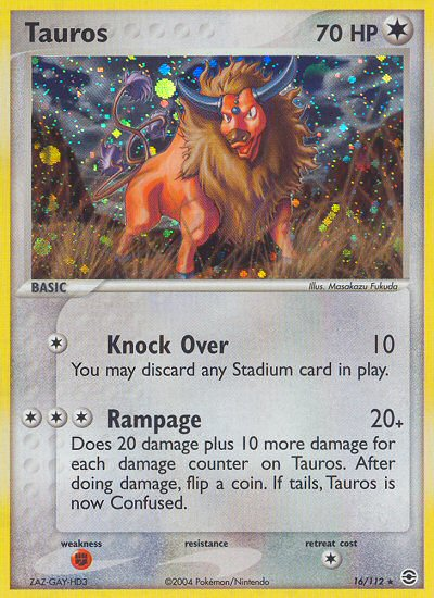 Tauros (16/112) [EX: FireRed & LeafGreen] | Eastridge Sports Cards & Games