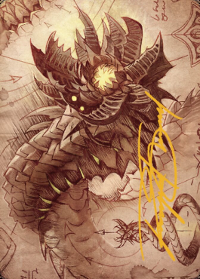 Wurmcoil Engine Art Card (Gold-Stamped Signature) [The Brothers' War Art Series] | Eastridge Sports Cards & Games
