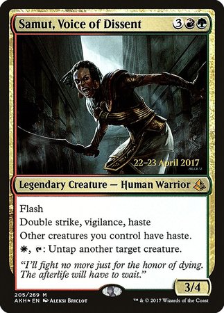 Samut, Voice of Dissent [Amonkhet Promos] | Eastridge Sports Cards & Games