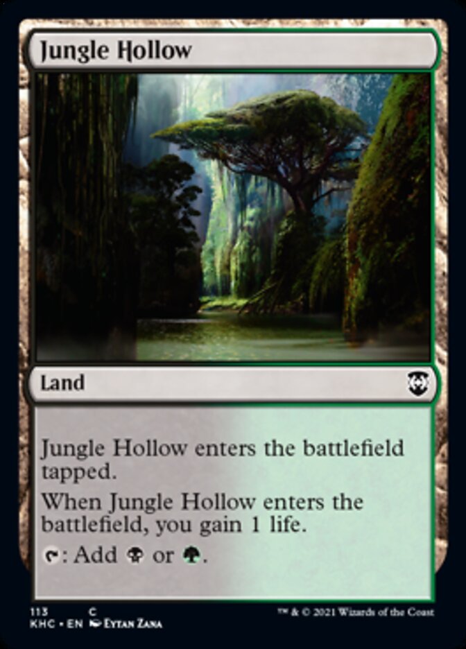 Jungle Hollow [Kaldheim Commander] | Eastridge Sports Cards & Games