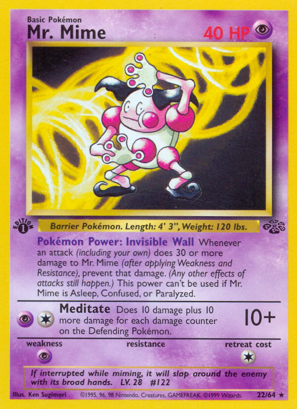 Mr. Mime (22/64) [Jungle 1st Edition] | Eastridge Sports Cards & Games