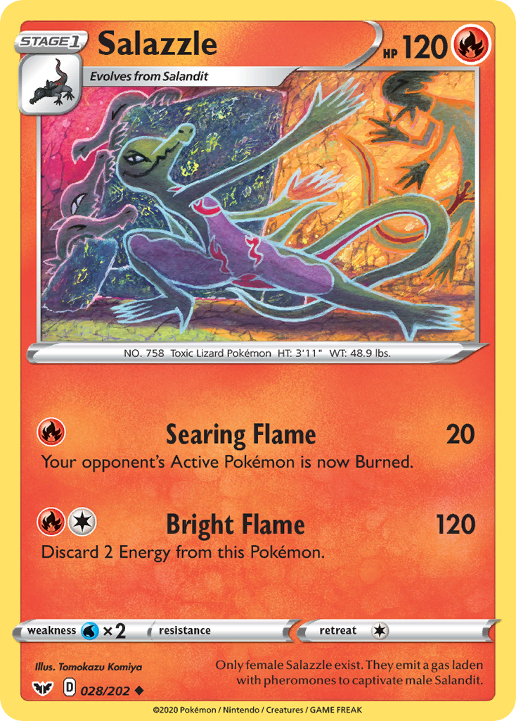 Salazzle (028/202) [Sword & Shield: Base Set] | Eastridge Sports Cards & Games