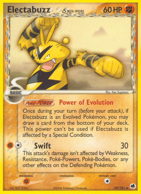 Electabuzz (29/101) (Delta Species) [EX: Dragon Frontiers] | Eastridge Sports Cards & Games