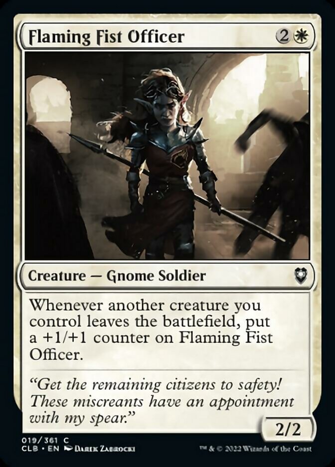 Flaming Fist Officer [Commander Legends: Battle for Baldur's Gate] | Eastridge Sports Cards & Games