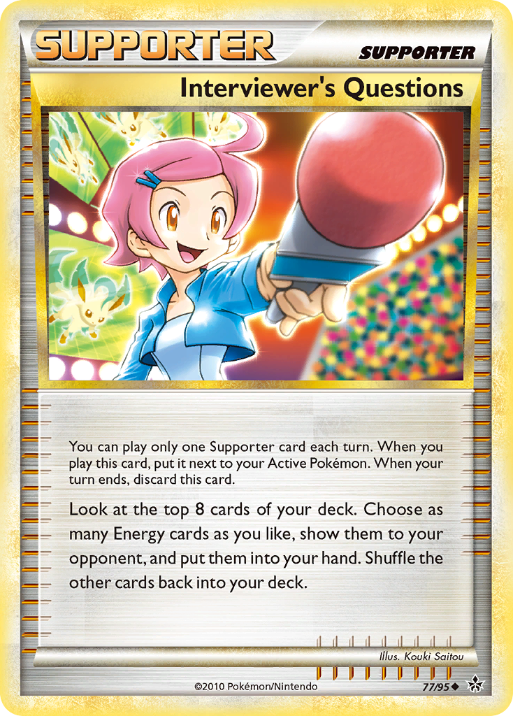 Interviewer's Questions (77/95) [HeartGold & SoulSilver: Unleashed] | Eastridge Sports Cards & Games