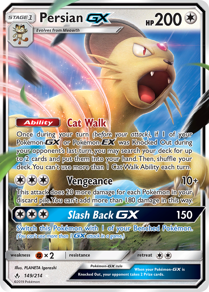 Persian GX (149/214) [Sun & Moon: Unbroken Bonds] | Eastridge Sports Cards & Games