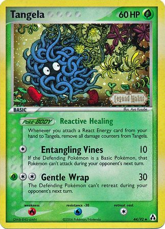 Tangela (44/92) (Stamped) [EX: Legend Maker] | Eastridge Sports Cards & Games