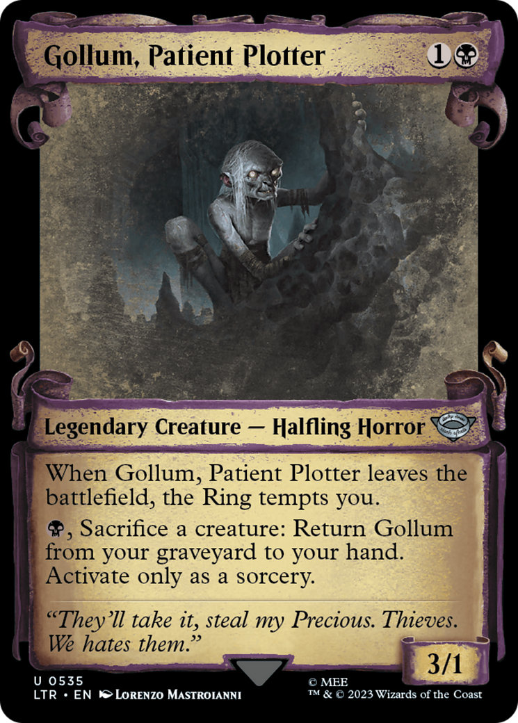 Gollum, Patient Plotter [The Lord of the Rings: Tales of Middle-Earth Showcase Scrolls] | Eastridge Sports Cards & Games