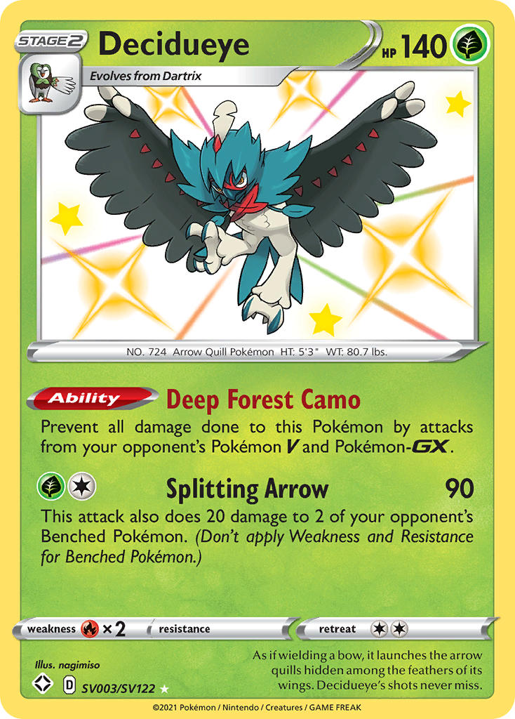 Decidueye (SV003/SV122) [Sword & Shield: Shining Fates] | Eastridge Sports Cards & Games