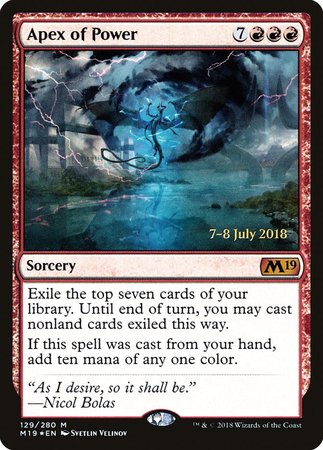 Apex of Power [Core Set 2019 Promos] | Eastridge Sports Cards & Games