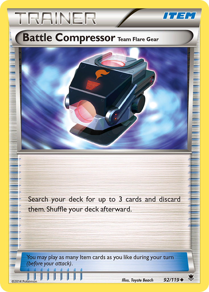 Battle Compressor Team Flare Gear (92/119) [XY: Phantom Forces] | Eastridge Sports Cards & Games