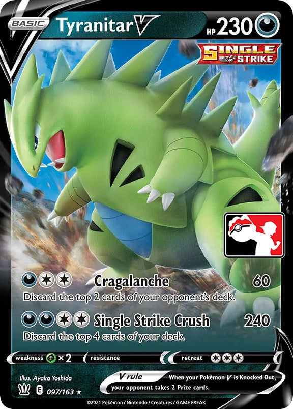 Tyranitar V (097/163) [Prize Pack Series One] | Eastridge Sports Cards & Games