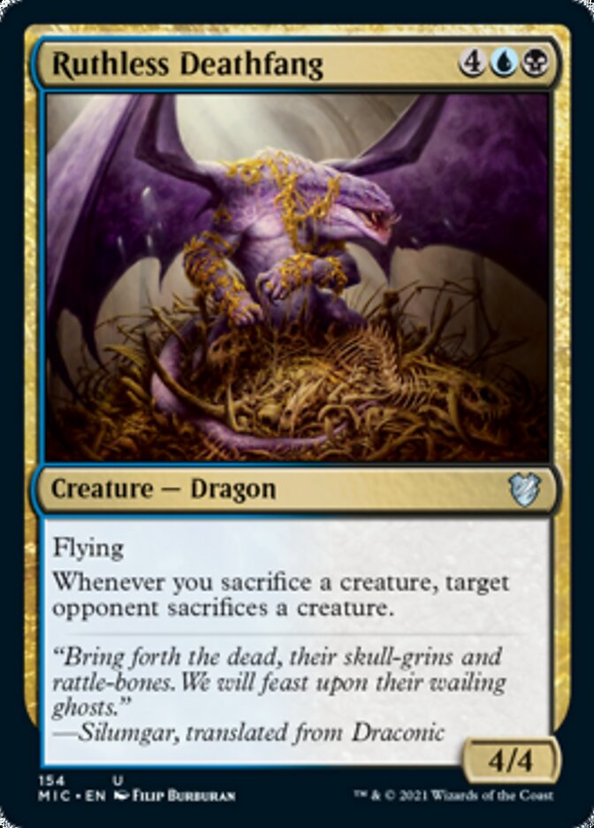 Ruthless Deathfang [Innistrad: Midnight Hunt Commander] | Eastridge Sports Cards & Games