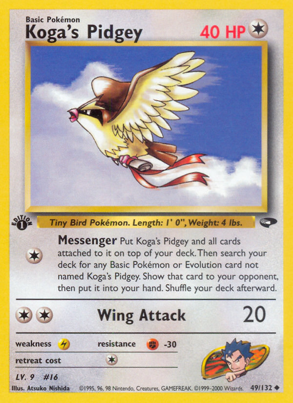 Koga's Pidgey (49/132) [Gym Challenge 1st Edition] | Eastridge Sports Cards & Games