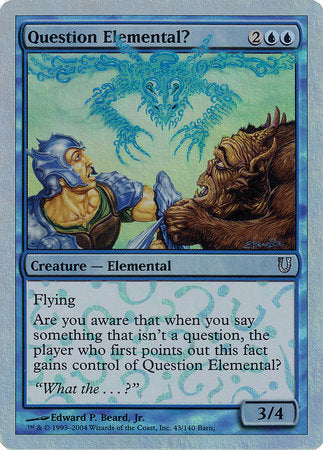 Question Elemental? (Alternate Foil) [Unhinged] | Eastridge Sports Cards & Games