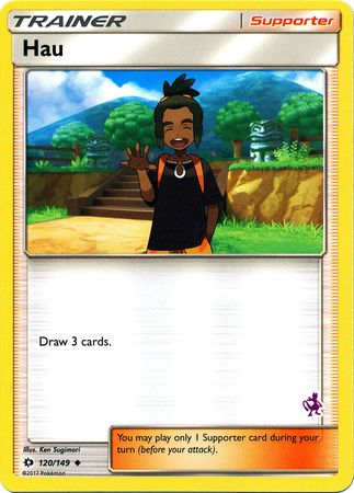 Hau (120/149) (Mewtwo Deck) [Battle Academy 2020] | Eastridge Sports Cards & Games