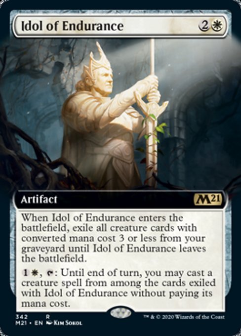 Idol of Endurance (Extended Art) [Core Set 2021] | Eastridge Sports Cards & Games