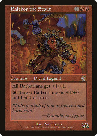 Balthor the Stout [Torment] | Eastridge Sports Cards & Games