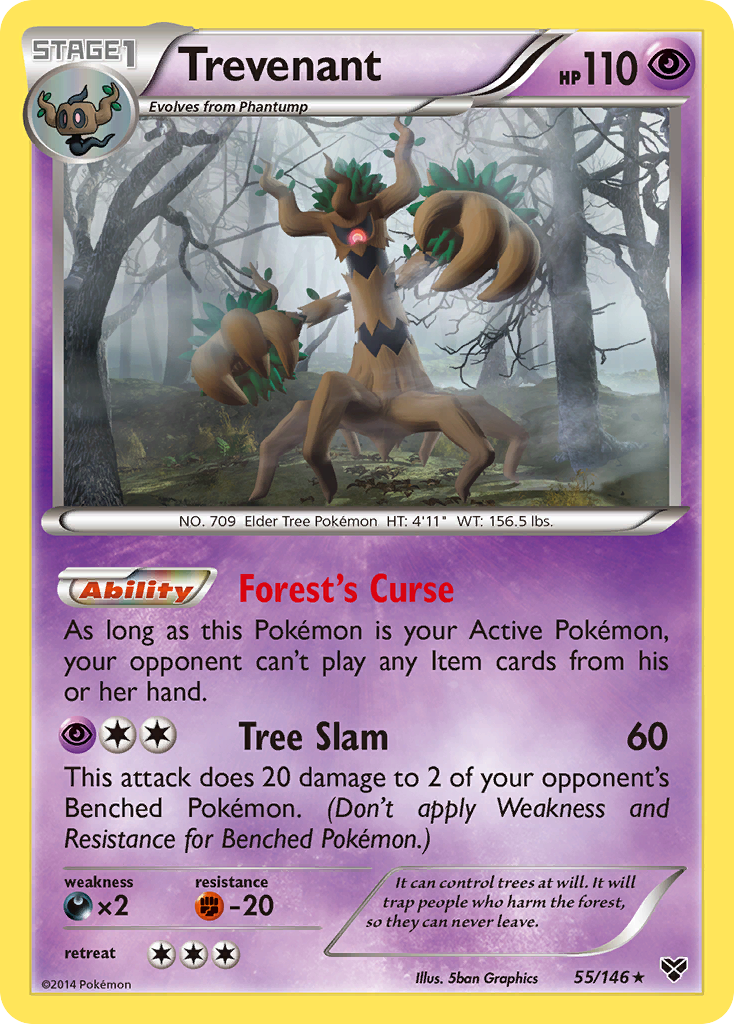 Trevenant (55/146) [XY: Base Set] | Eastridge Sports Cards & Games