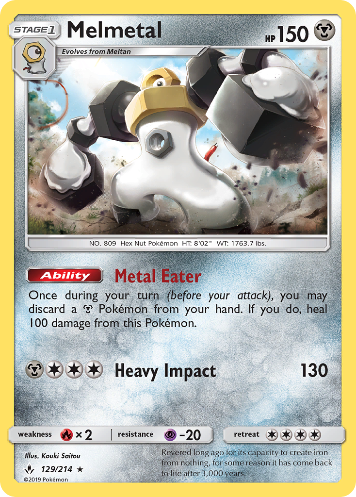 Melmetal (129/214) [Sun & Moon: Unbroken Bonds] | Eastridge Sports Cards & Games