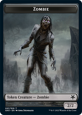 Zombie // Human Soldier Double-Sided Token [Game Night: Free-for-All Tokens] | Eastridge Sports Cards & Games