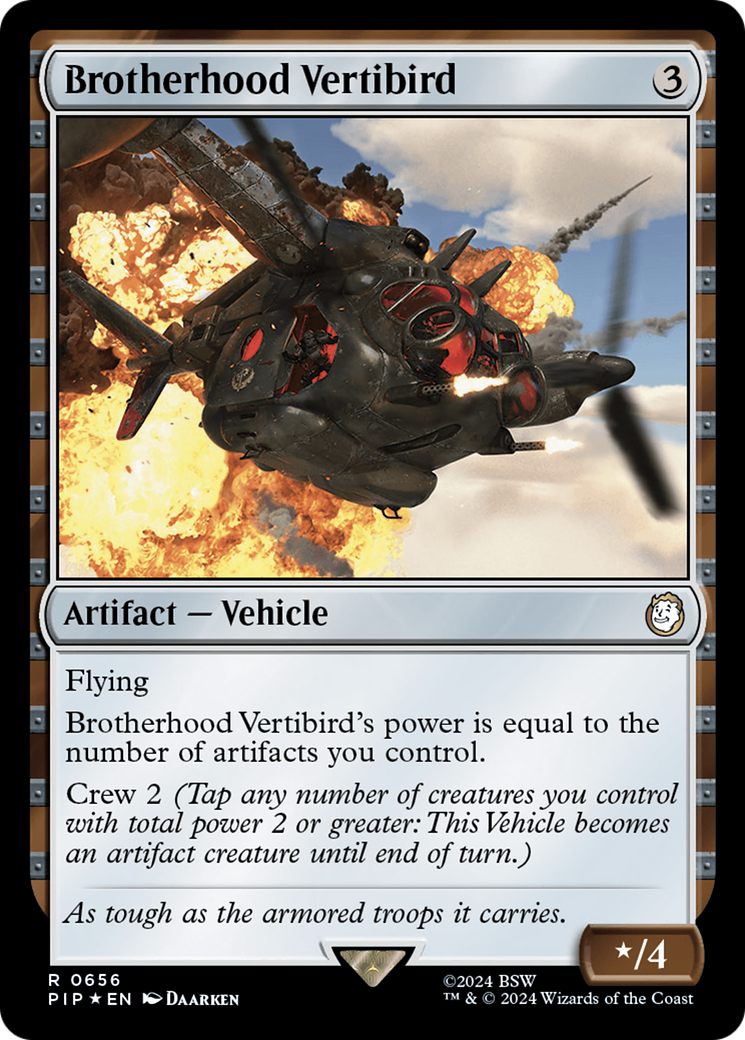 Brotherhood Vertibird (Surge Foil) [Fallout] | Eastridge Sports Cards & Games