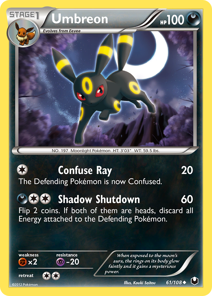 Umbreon (61/108) [Black & White: Dark Explorers] | Eastridge Sports Cards & Games