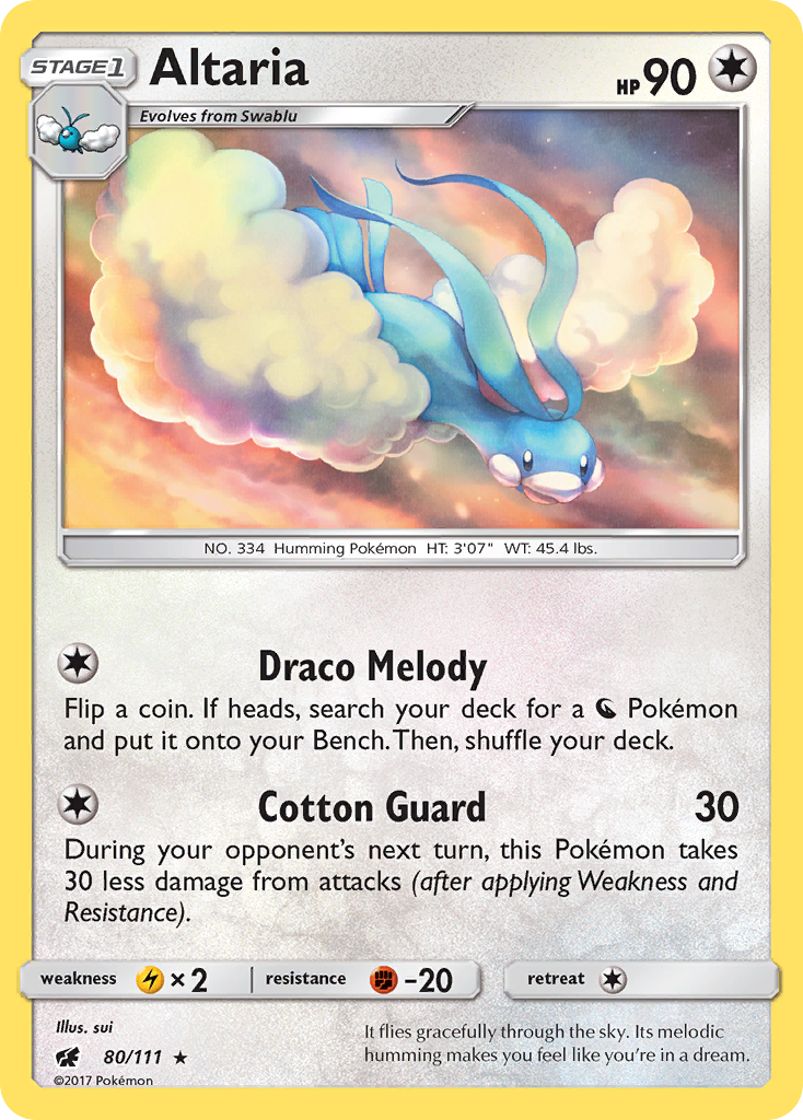 Altaria (80/111) [Sun & Moon: Crimson Invasion] | Eastridge Sports Cards & Games